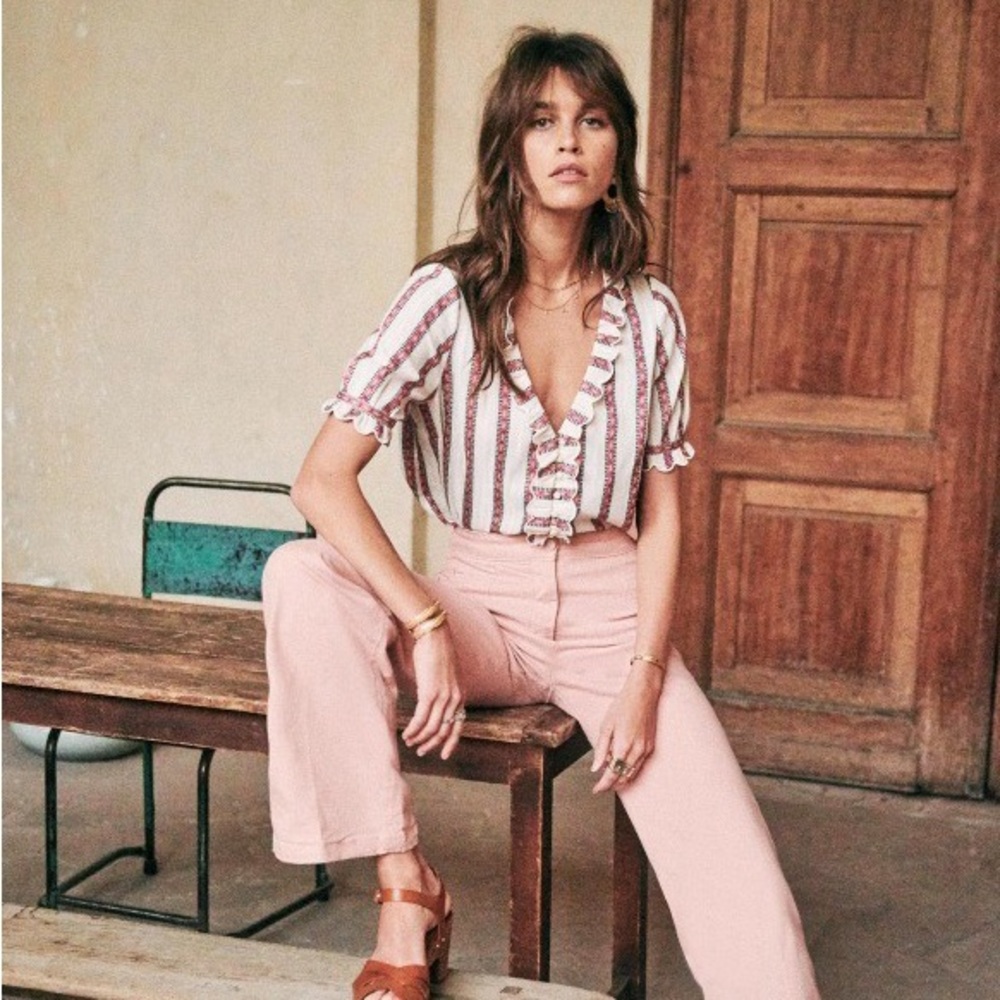 Sezane Andrea Blouse